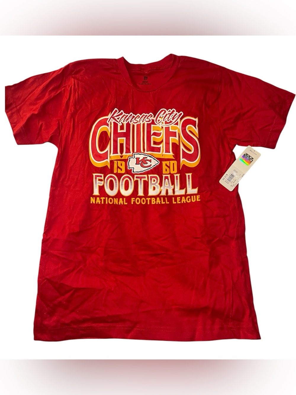 Kansas City Chiefs Boys XL 16/18 Red Graphic T-Shirt NWT NFL Football
